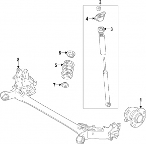 Rear beam Mazda CX-30 20-21 FWD