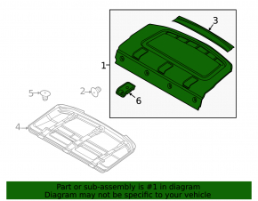 Rear shelf Ford Focus mk3 11-18 4d ser