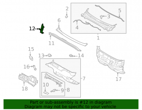Lincoln MKZ 13-20 Windscreen Wiper Seal
