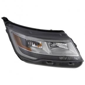 Front right headlight complete Ford Explorer 16-19 rest, halogen + LED, light, for polishing