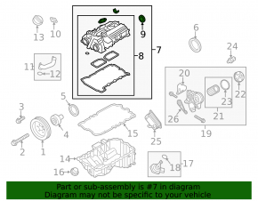 Valve cover BMW X3 F25 13-17 2.0T