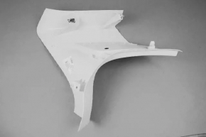 Right rear pillar trim panel behind the window for Dodge Journey 11-20, 3-row seats, gray