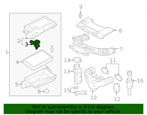 Left air flow meter for Lexus LS460 LS600h 07-17