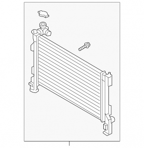 Water cooling radiator for Hyundai Sonata 16-19 hybrid