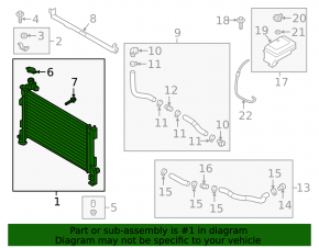 Radiator cooling water Hyundai Sonata 16-19 hybrid