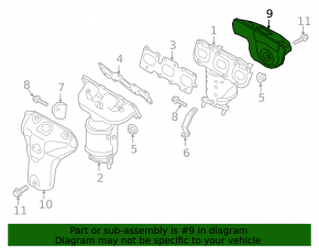 Manifold protection rear Kia Sorento 16-20 3.3 AWD