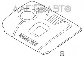 Engine cover Kia Forte 4d 17-18 rest