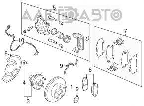 Front right caliper Nissan Murano z50 03-08 rusty