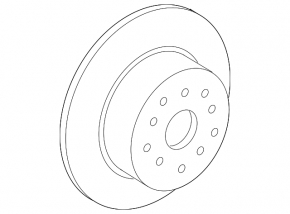 Brake disc rear right Lexus GS300 GS350 GS430 GS450h 06-11 310mm
