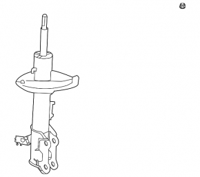 Front left shock absorber for Toyota Highlander 21-25 XSE