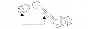 Upper rear left control arm Lexus NX 22-25 US built