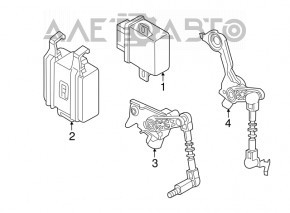 Headlight Correction Unit Audi A6 C7 12-18