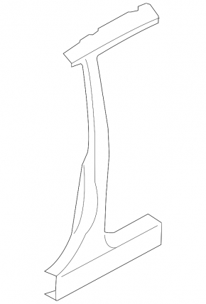 Body pillar center left Subaru Impreza WRX GH 08-11 5d