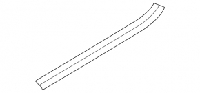 Door sill trim front left inner BMW 4 F32/33 14-20 convertible, Coupe, black