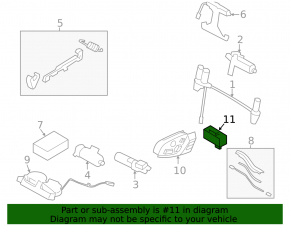 Rear right seat heating button BMW 5 F10 11-16