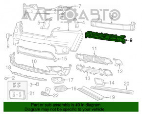 Jeep Cherokee Front Bumper Absorber KL 14-18