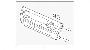 Climate control Honda Insight 19-22 dual zone