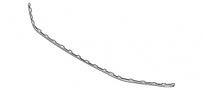 Front bumper molding Audi Q5 80A 18-20 chrome, S-Line