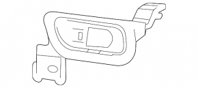 Right headlight washer cap bracket for Lexus LX 22-26
