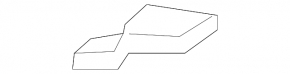 Windscreen wiper seal right Hyundai Elantra AD 17-20
