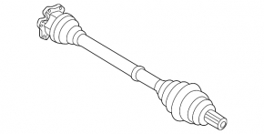 Front left drive axle shaft Audi A4 B8 08-16 2.0T