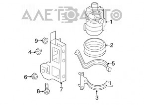 Cooling system motor Audi Q5 8R 09-17 3.0T auxiliary