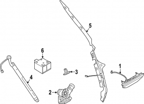 Nissan Pathfinder 22-25 exterior tailgate handle