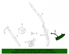 Nissan Pathfinder 22-25 exterior tailgate handle