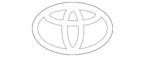Toyota emblem, tailgate badge, 08-09 Toyota Highlander