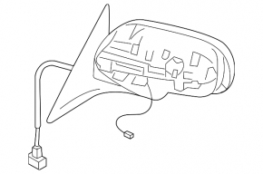 Left side mirror assembly for Subaru B9 Tribeca