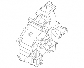 Heater housing bare right Hyundai Veloster 12-17