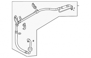 Air conditioner tube heater-condenser Hyundai Elantra 21- 2.0