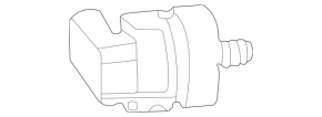 Mercedes GLC 20-22 fuel pressure sensor on the fuel rail