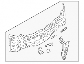 Mazda 3 19-24 4d white rear panel, on the body