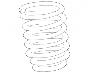 Front right spring for Land Rover Range Rover Velar 18-20