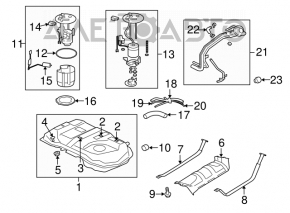 Mitsubishi Outlander 14-18 Fuel Filler Neck
