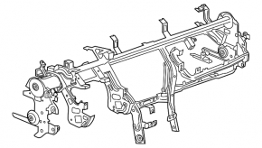 Under-torpedo pipe reinforcement Chevrolet Camaro 16-
