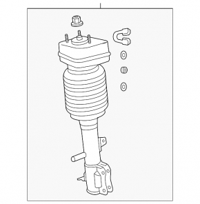 Air shock absorber rear right Lexus RX300 RX330 RX350 04-09