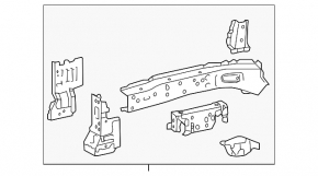 Side member front left Toyota Prius 30 10-15