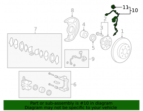 Front left ABS sensor for Honda Fit 15-20