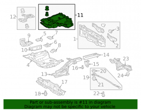 Rear fuel tank guard for Toyota Prius 30 10-15