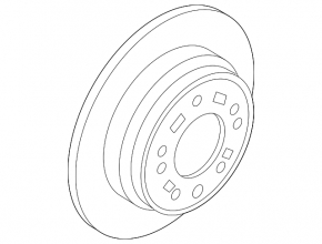 Brake disc rear right Kia Optima 16-20