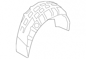 Rear left fender liner VW Golf 17-19 Alltrack
