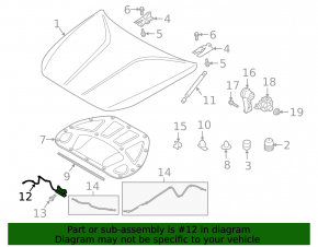 Genesis G70 19-26 Hood Lock
