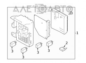 Fuse box under the dashboard Subaru Forester 19- SK