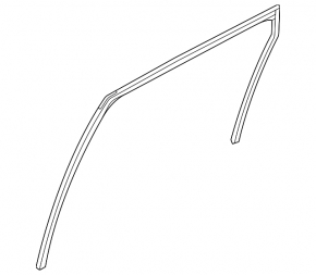 Rear right window seal for Nissan Rogue 22-26 JP built