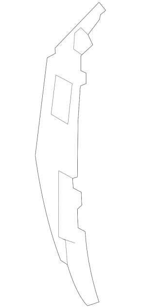 Left door-wing seal for Kia Sorento 10-15
