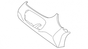 Left front panel trim for Kia Sorento 16-20 black