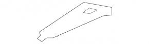 Trunk door hinge trim right Nissan Rogue 14-20