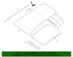 Right tailgate hinge trim Nissan Rogue 14-20, broken fastening